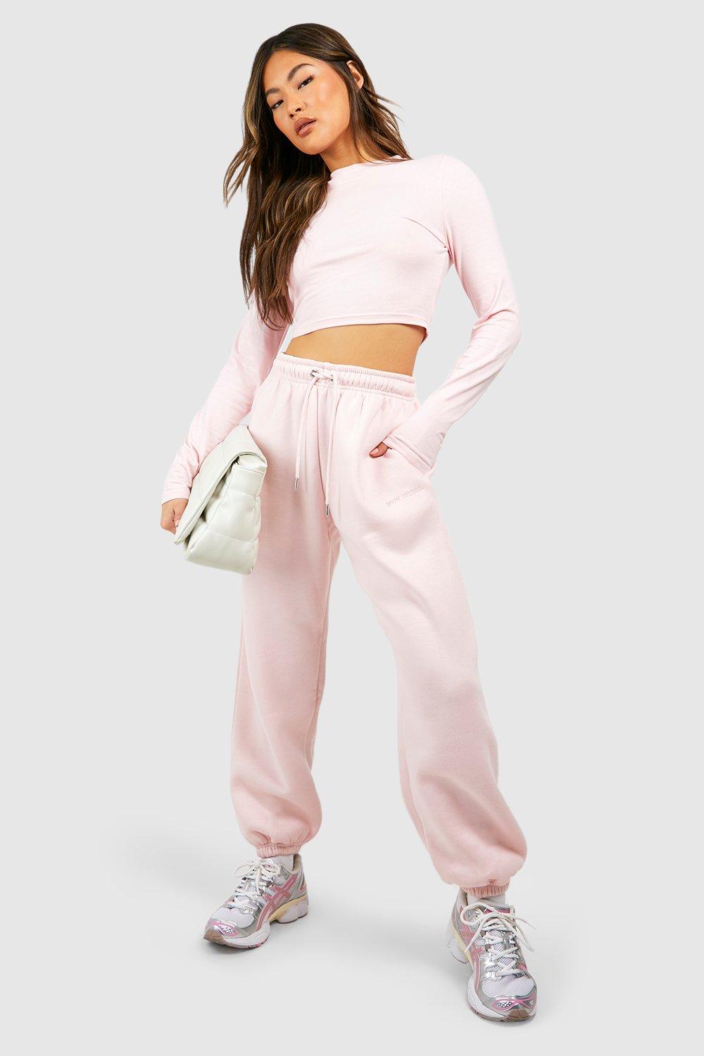 Light pink 2024 cuffed joggers